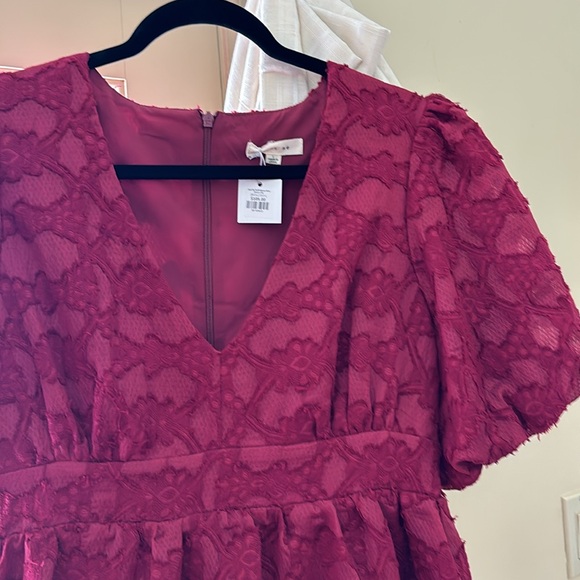 NWT beautiful burgundy dress - Picture 1 of 4